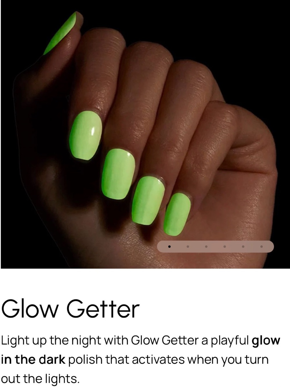Color Street Glow Getter Neon Green Press-On Nails